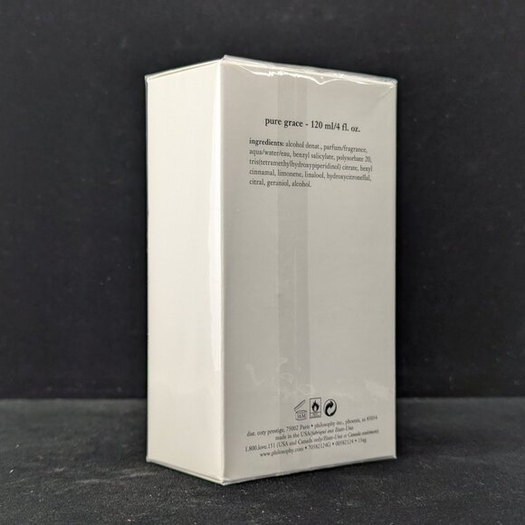 Philosophy Pure Grace Eau de Parfum (EdP), 4 fl oz (120ml), NIB - Picture 4 of 9